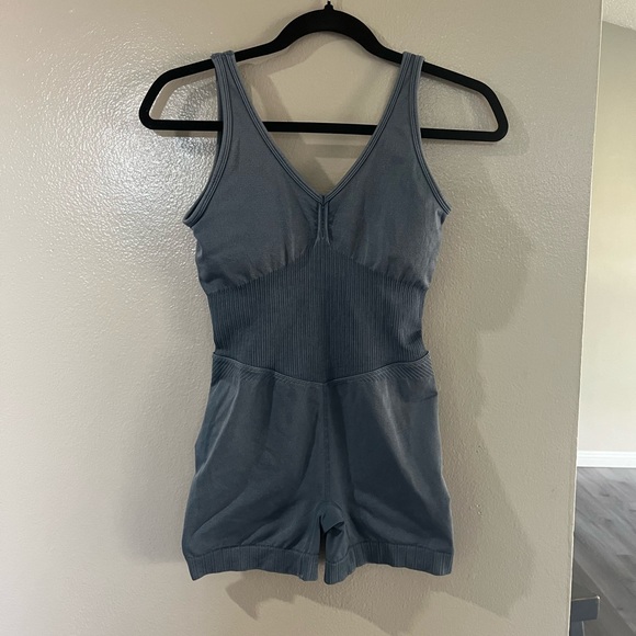Women’s seamless Shorts Bodysuit       size S. Color   blue - Picture 5 of 8